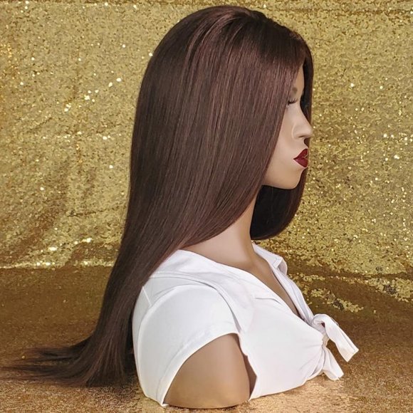 www.goldyhair.ca Other - 100% Human Hair - Alopecia wig - Yaki straight 16"